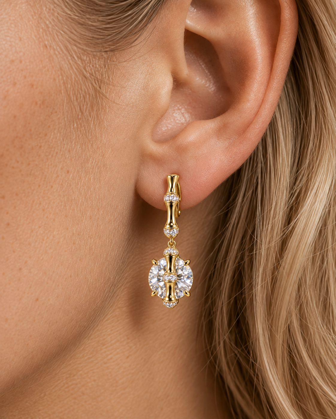 Moonlit Bamboo Earrings