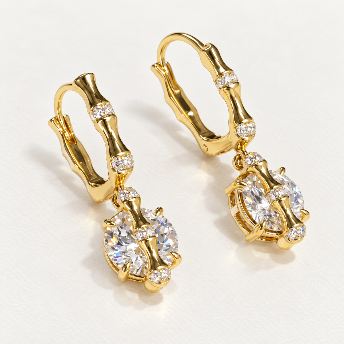 Moonlit Bamboo Earrings