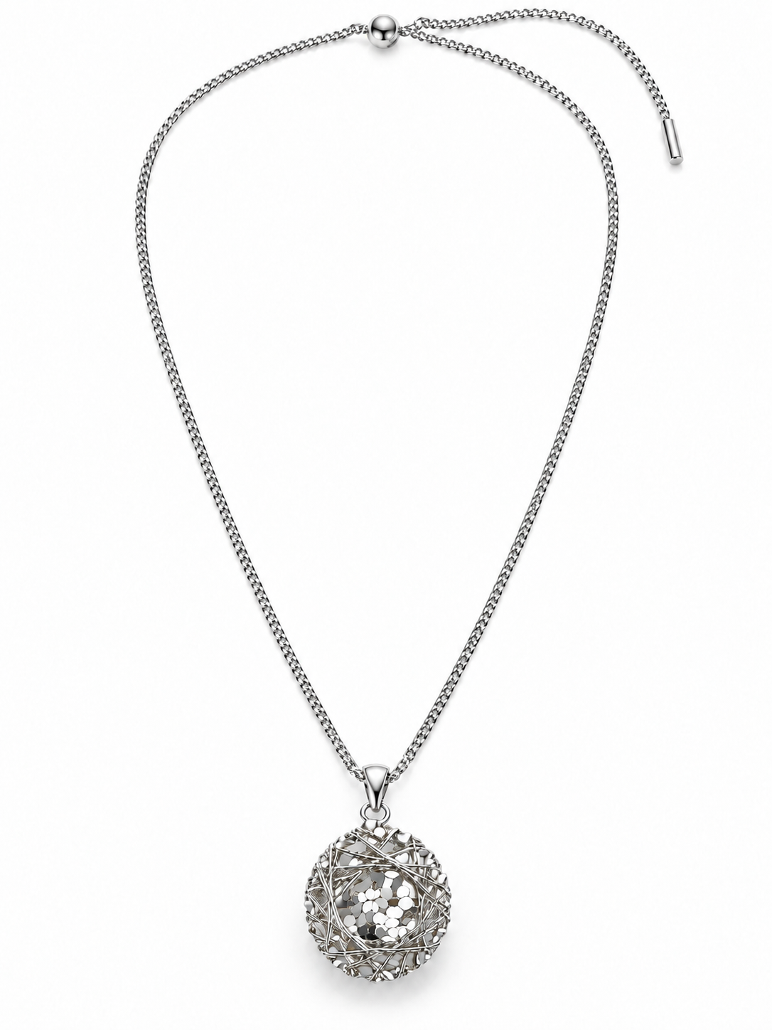 Silver Prism Necklace